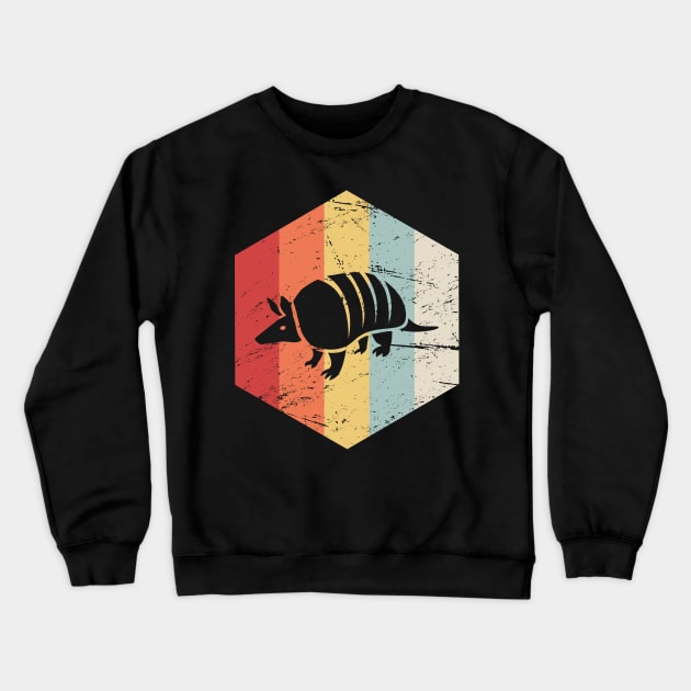 Retro Vintage Armadillo Icon Crewneck Sweatshirt by MeatMan